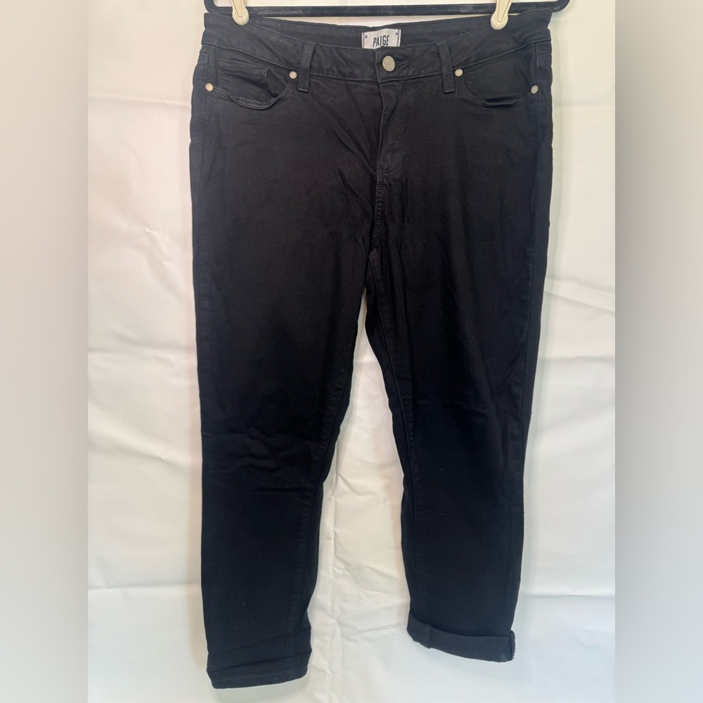 PAIGE Black Skinny Jeans Classic Denim Style